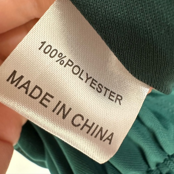 HELLO MOLLY PARTY IT UP DRESS FOREST GREEN size m 6 mini one shoulder - Picture 5 of 6